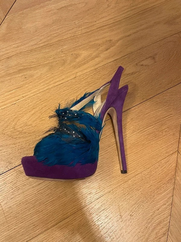 Jimmy Choo Feather Heels - 37