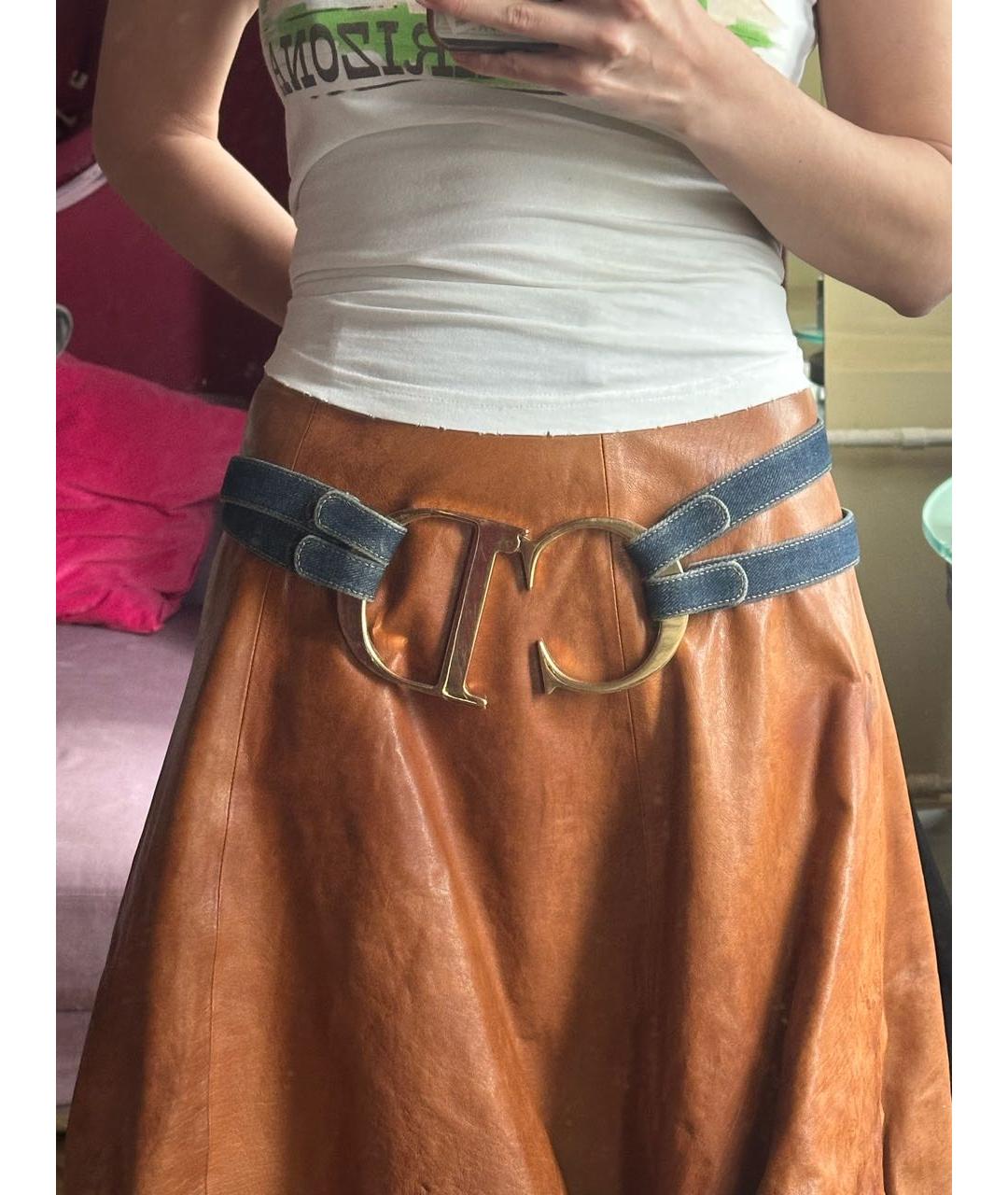 Dior CD Oversized Denim Belt