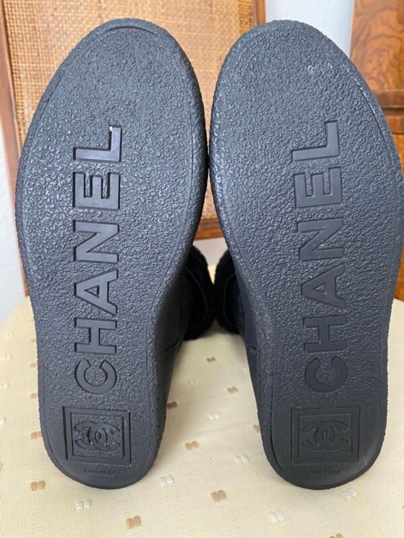 Chanel “Ugg” Shearling Boots Matte - 35.5