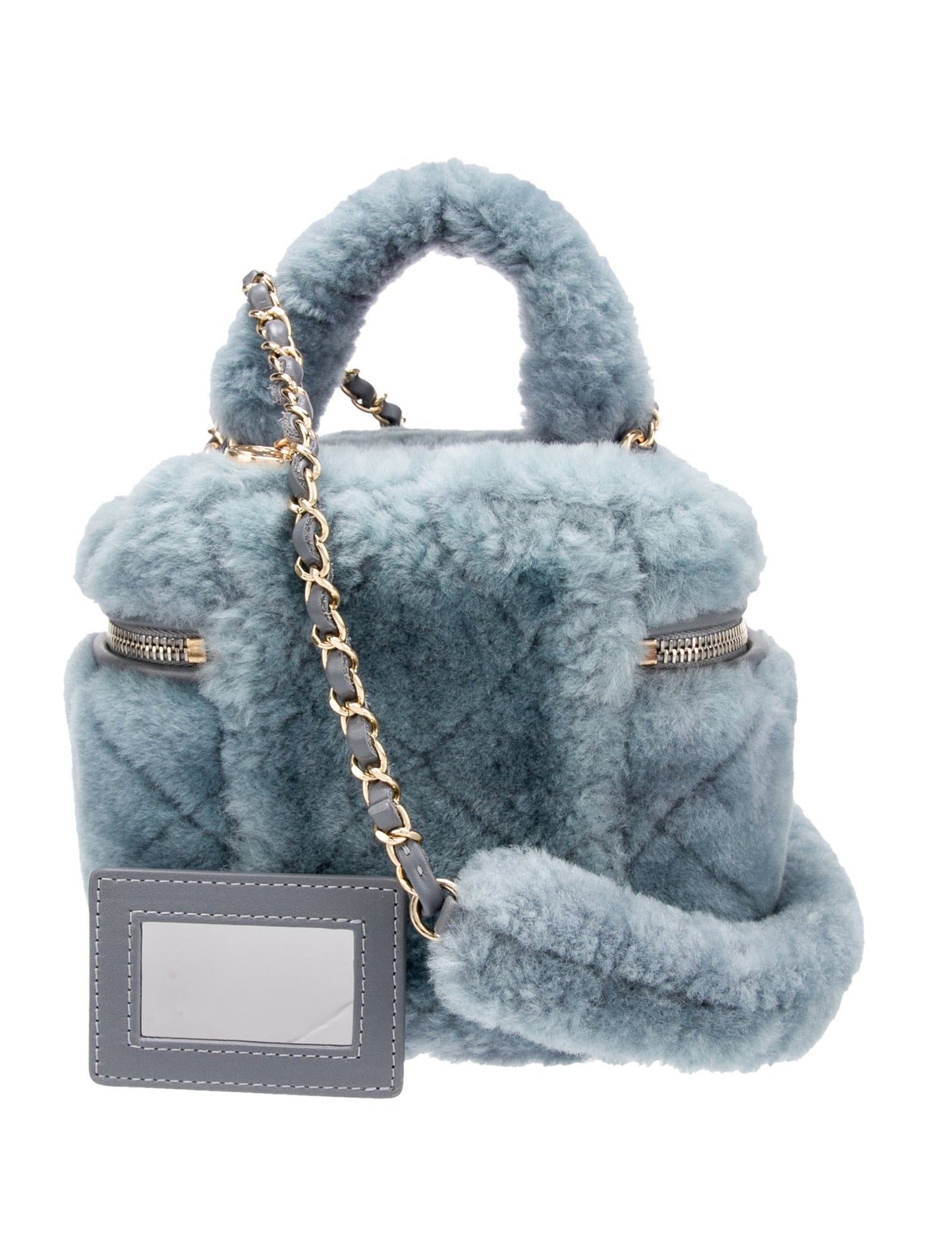Chanel Shearling Vanity Bag Small