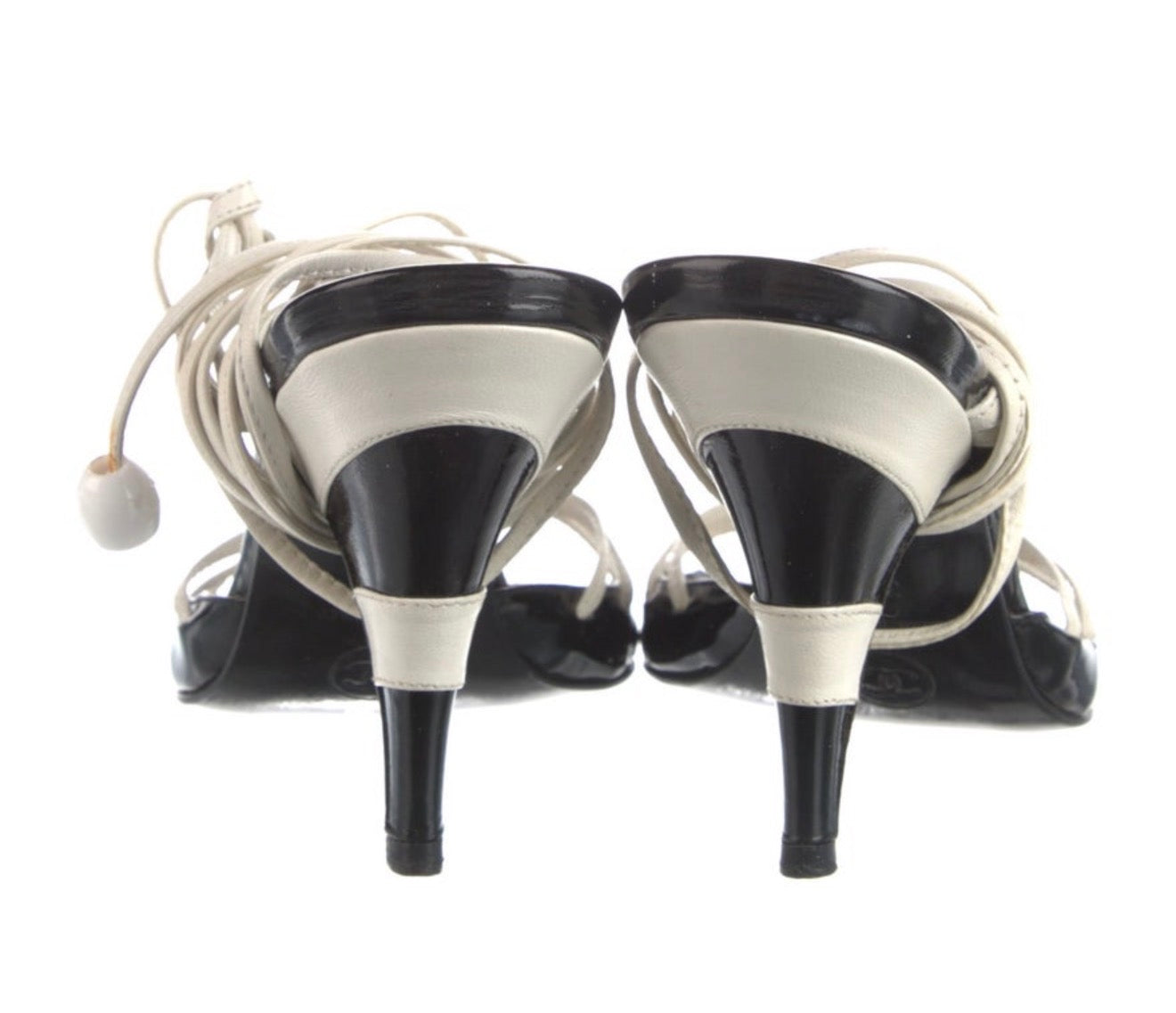Chanel Tie Up Heels - 38 + 41