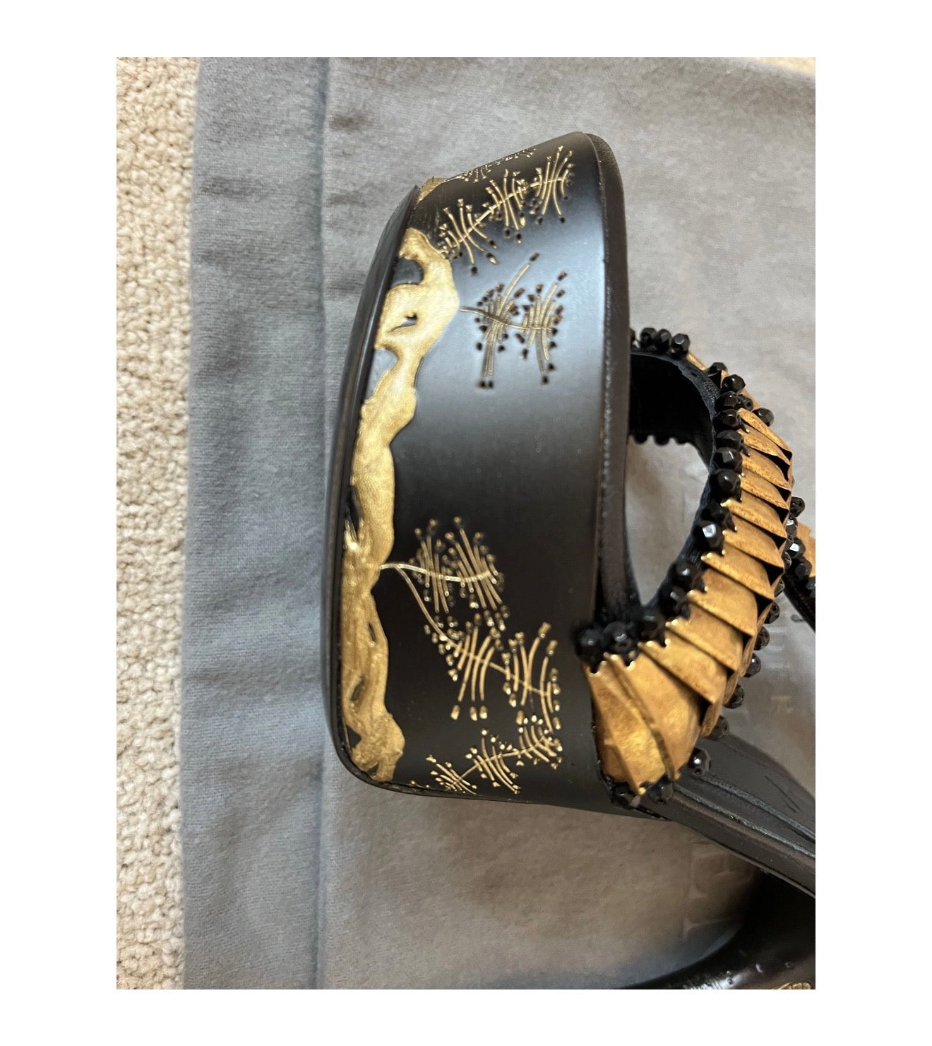 Alexander McQueen Etched Fishbone Heel - 36/37