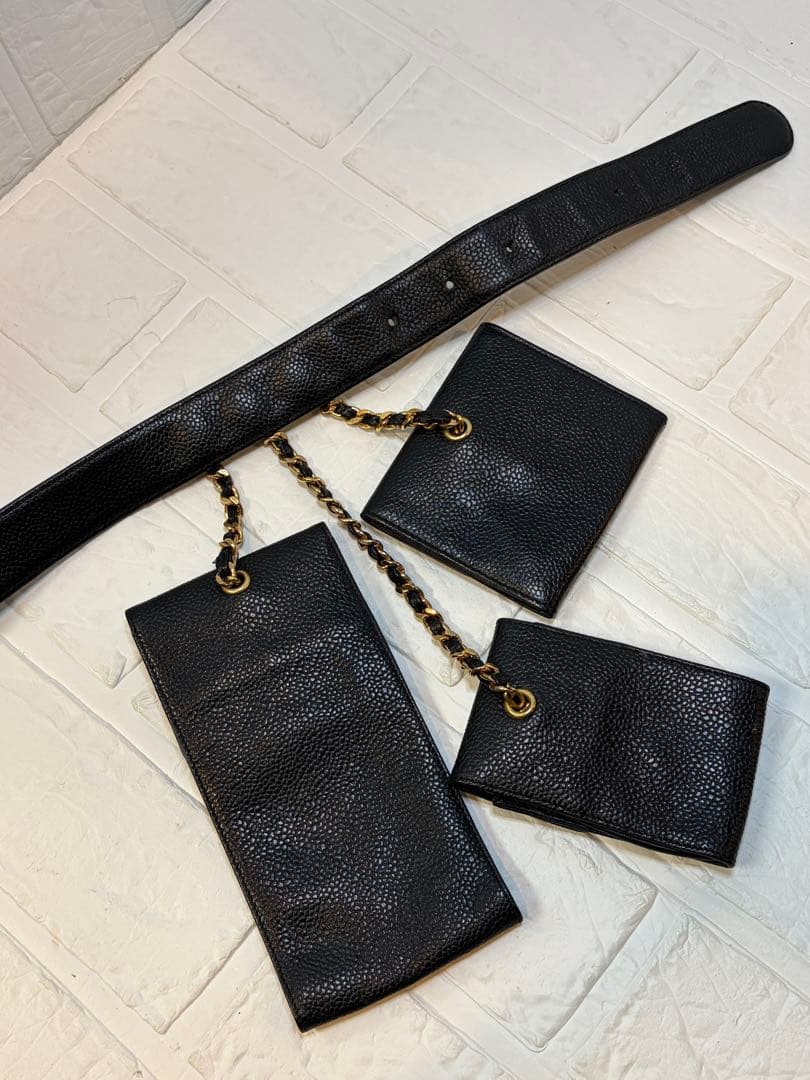 Chanel Caviar Multi Pouch Belt Bag