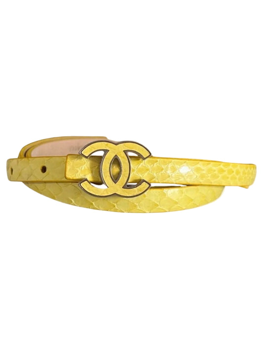 Chanel Python Belt