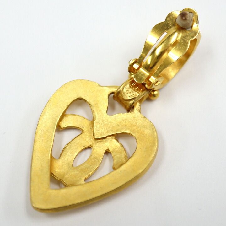 Chanel 1995 Heart Earrings
