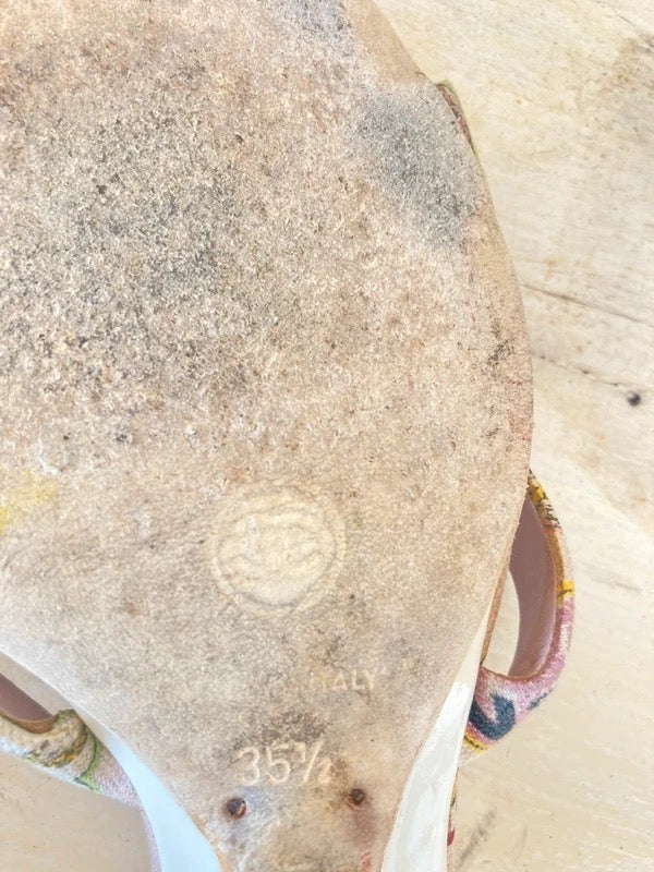 Chanel Ss 2002 Pink Heart Mules - 35.5