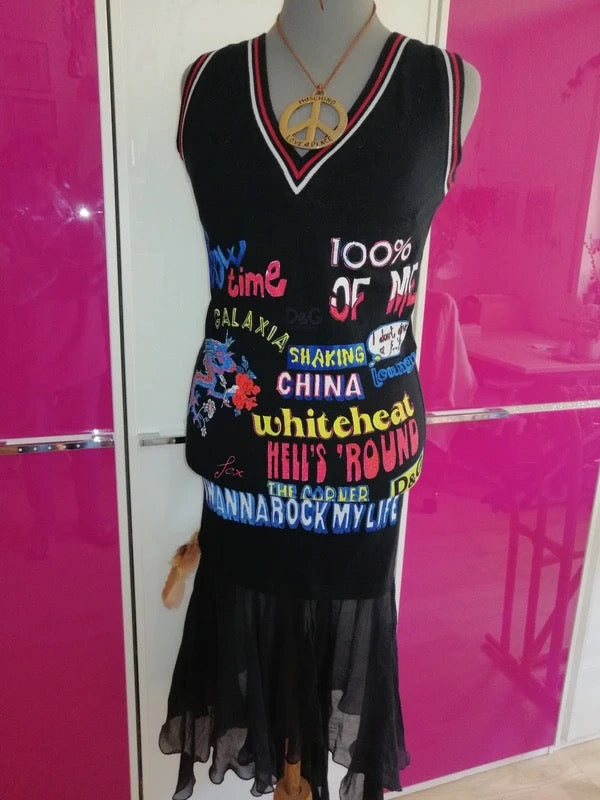 D&G 2003 Graffiti Dress - S