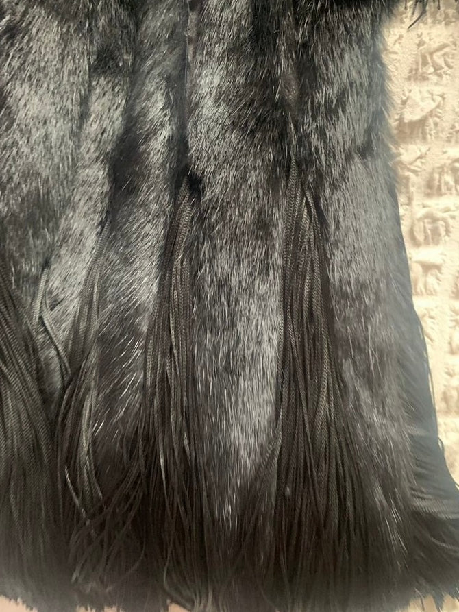 Cavalli Fur Belted Coat - S/M