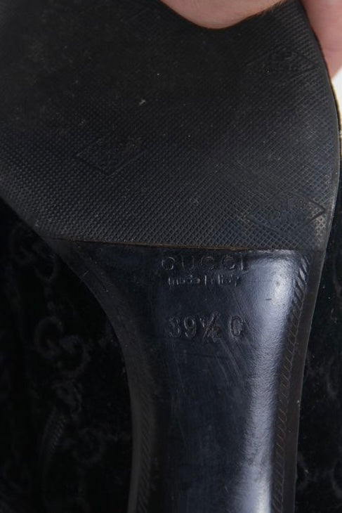 Gucci by Tom Ford GG Monogram Velvet Boots - 39/39.5