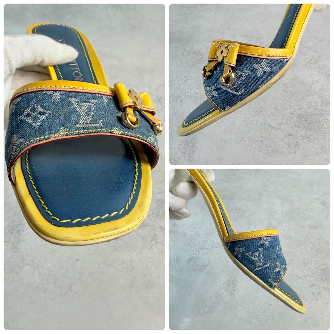 Louis Vuitton by Marc Jacobs Denim Kitten Heels - 35.5/36
