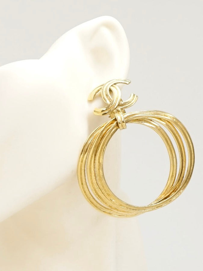 Chanel 1990s CC Earrings