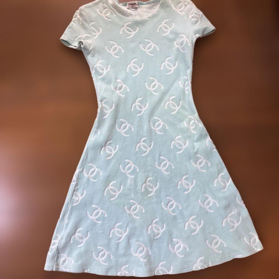 Chanel 1996 Velour Dress - XS