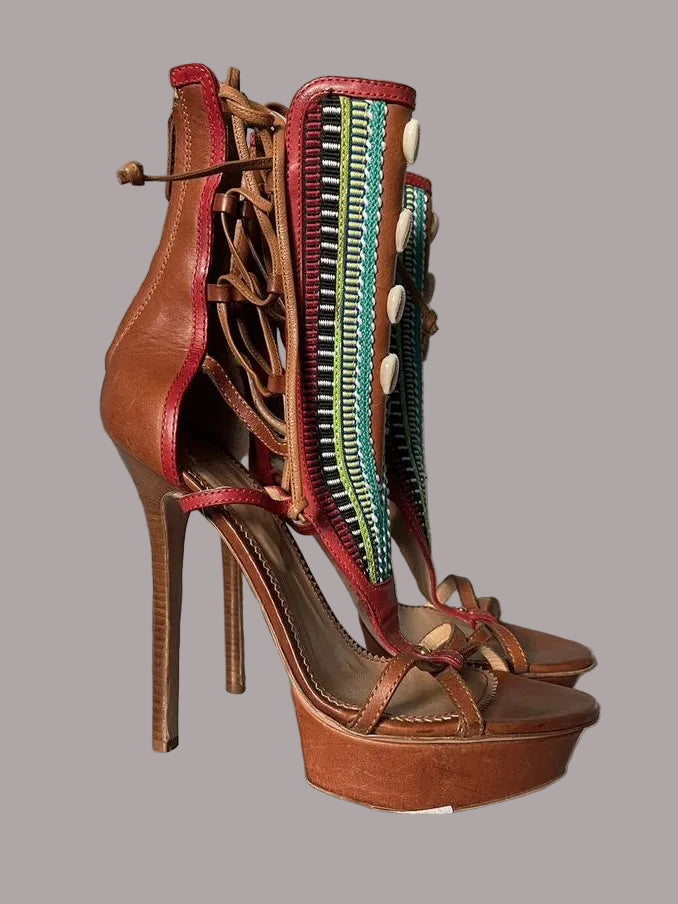 Dsquared2 Shell Gladiator Archive Heels - 39.5