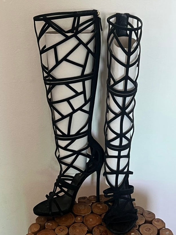 Dsquared2 Geometric Gladiator Boots - 39
