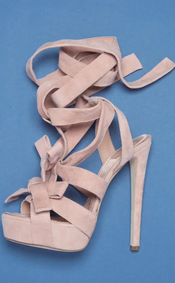 Dior Suede Bow Platform Heels - 39