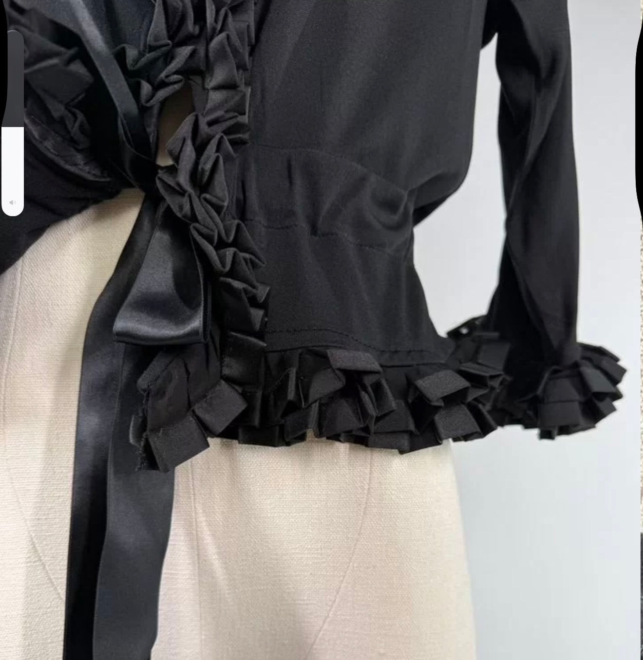 Saint Laurent by Tom Ford Frill Blouse - S