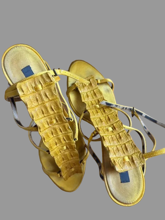 Roberto Cavalli Crocodile Heels - 39