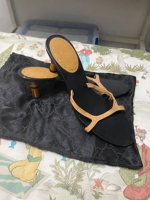 Gucci Bamboo Kitten Heel - 38/38.5