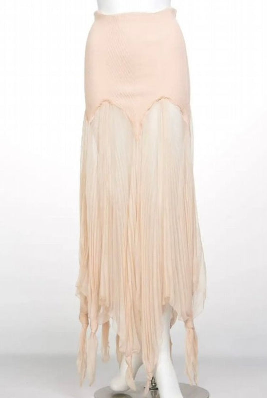 Jean Paul Gaultier Mesh Knitted Skirt - M/L