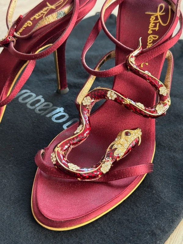 Roberto Cavalli Snake Heels - 36/36.5 (deposit plan)