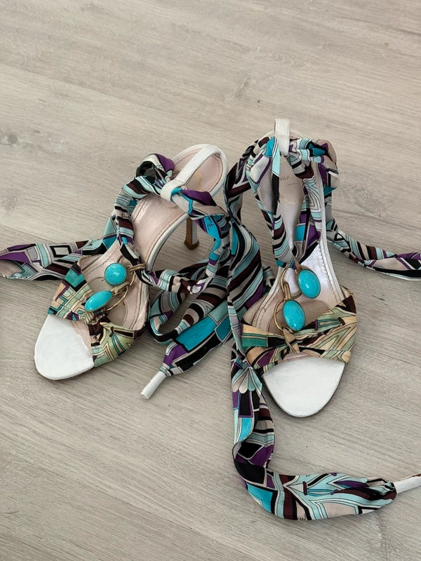 Emilio Pucci Lace Up Heels - 36/36.5
