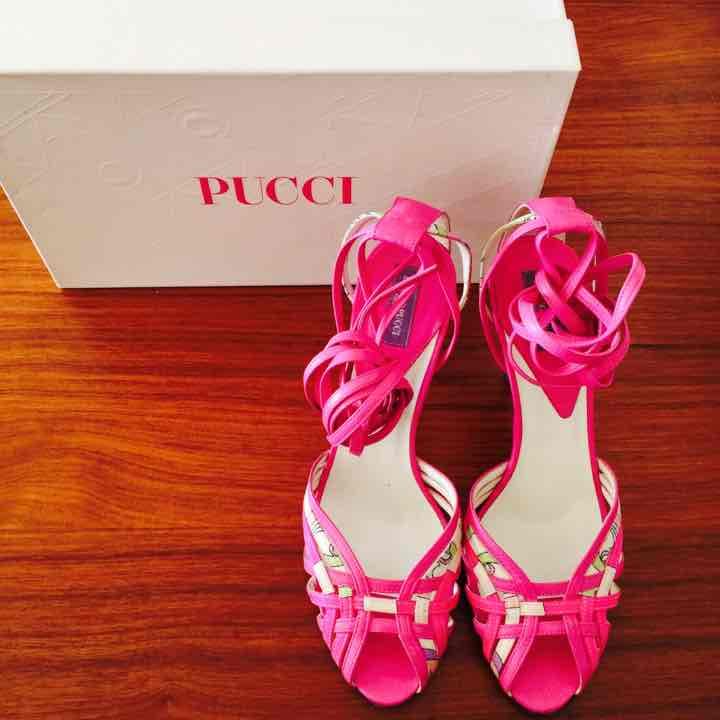 Emilio Pucci Lace Up Heels - 35.5/36