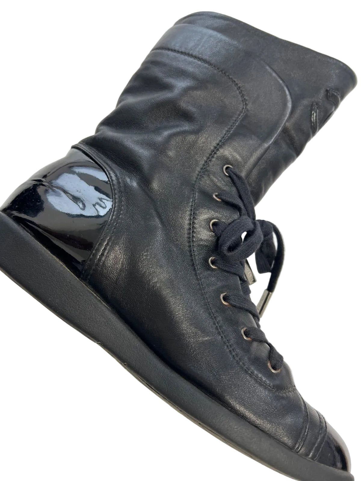 Chanel High Top Ankle Boots - 37.5/38
