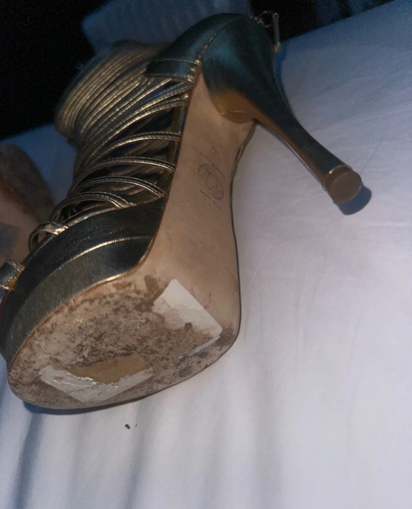 Versace Cage Gladiator Heels - 36