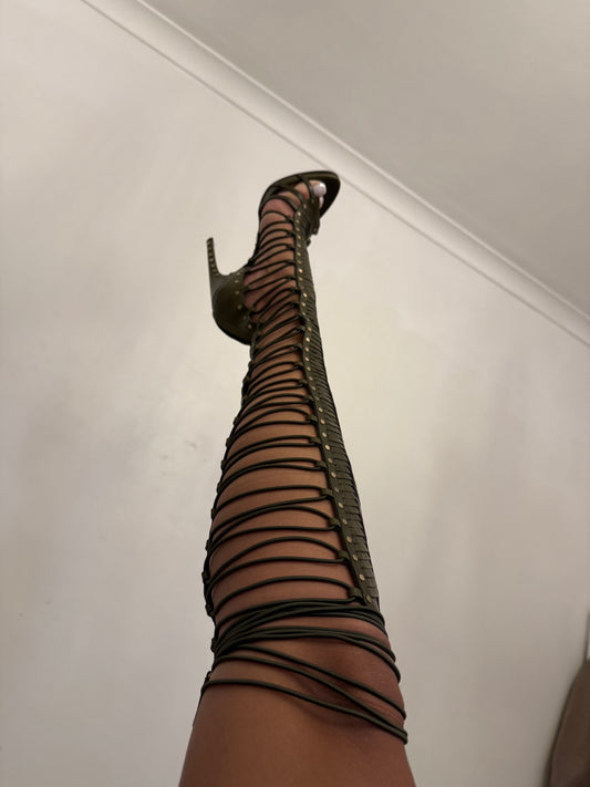 Emilio Pucci Gladiator Boots Black Brand New  - 36