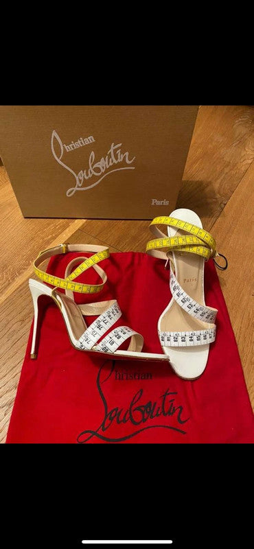 Christian Louboutin Measuring Tape Heels - 37.5