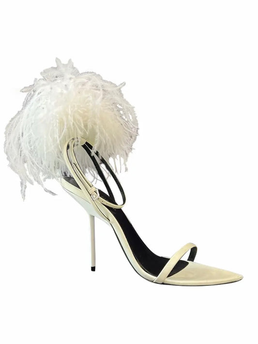 Saint Laurent Feather Heels - 38.5