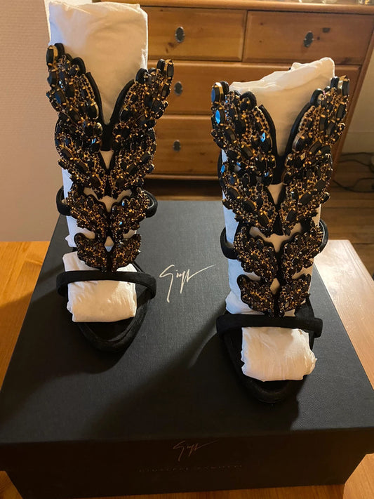 Giuseppe Zanotti Crystal Cruel Summer Heels - 37