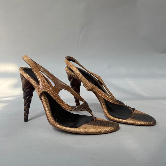Alexander Snakeskin Spiral Heel - 37