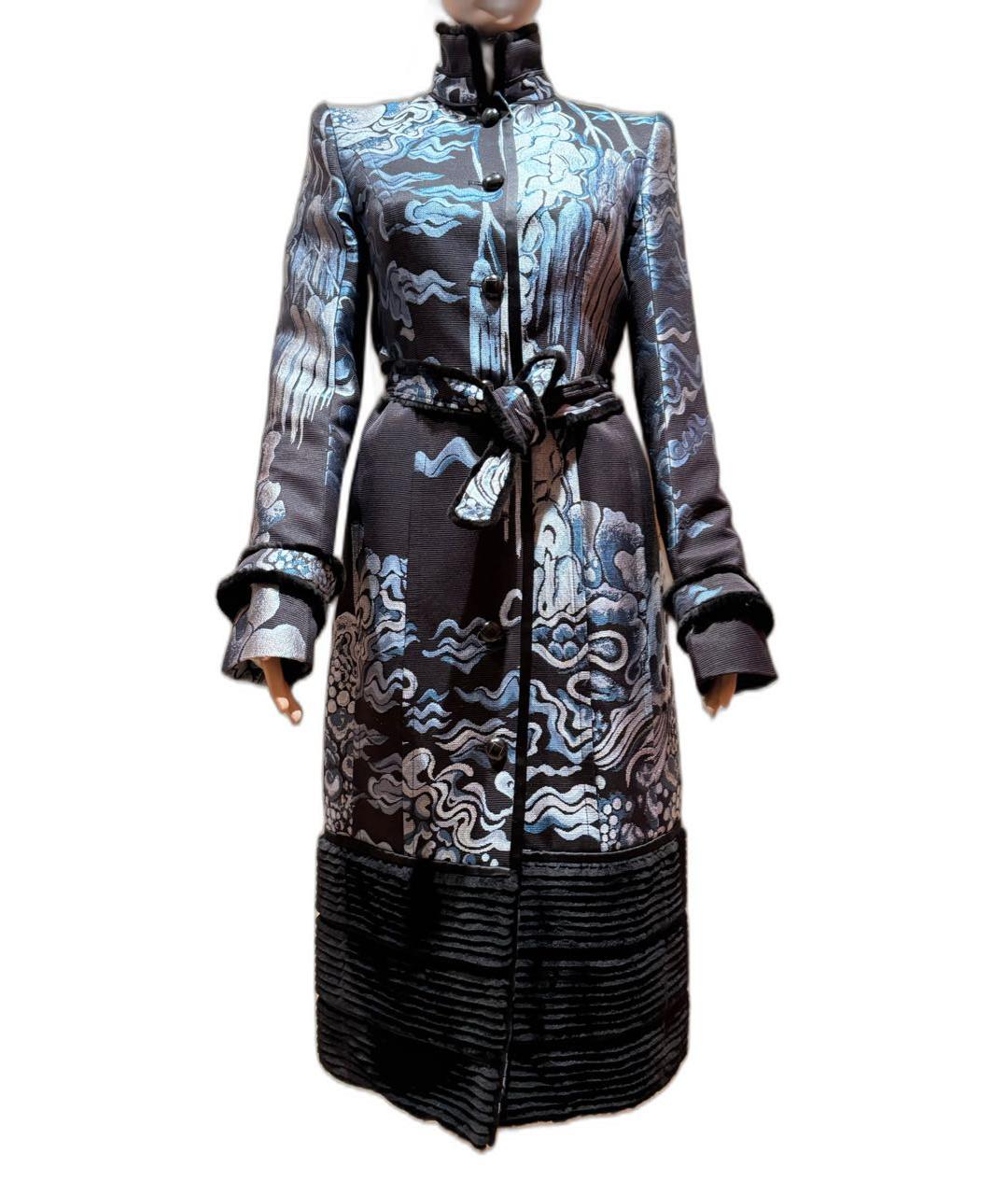 Yves Saint Laurent by Tom Ford F/W 2004 Chinoiserie Mink Fur Coat - M