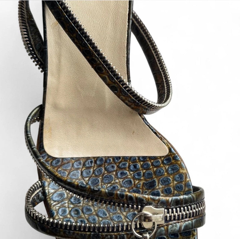 Dior Snakeskin Zip Heels Brand New - 40