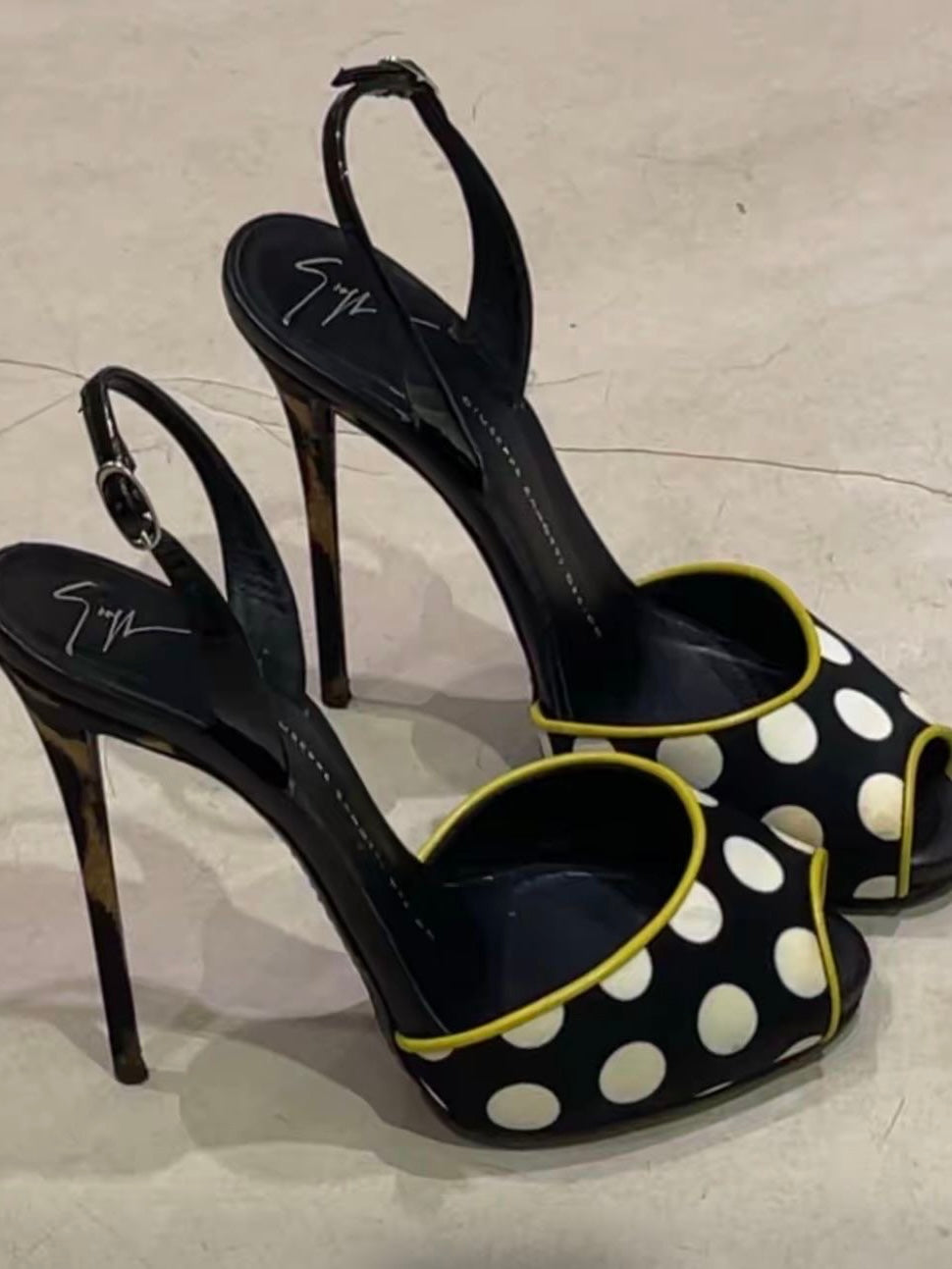 Giuseppe Zanotti Polka Dot Heels - 37.5