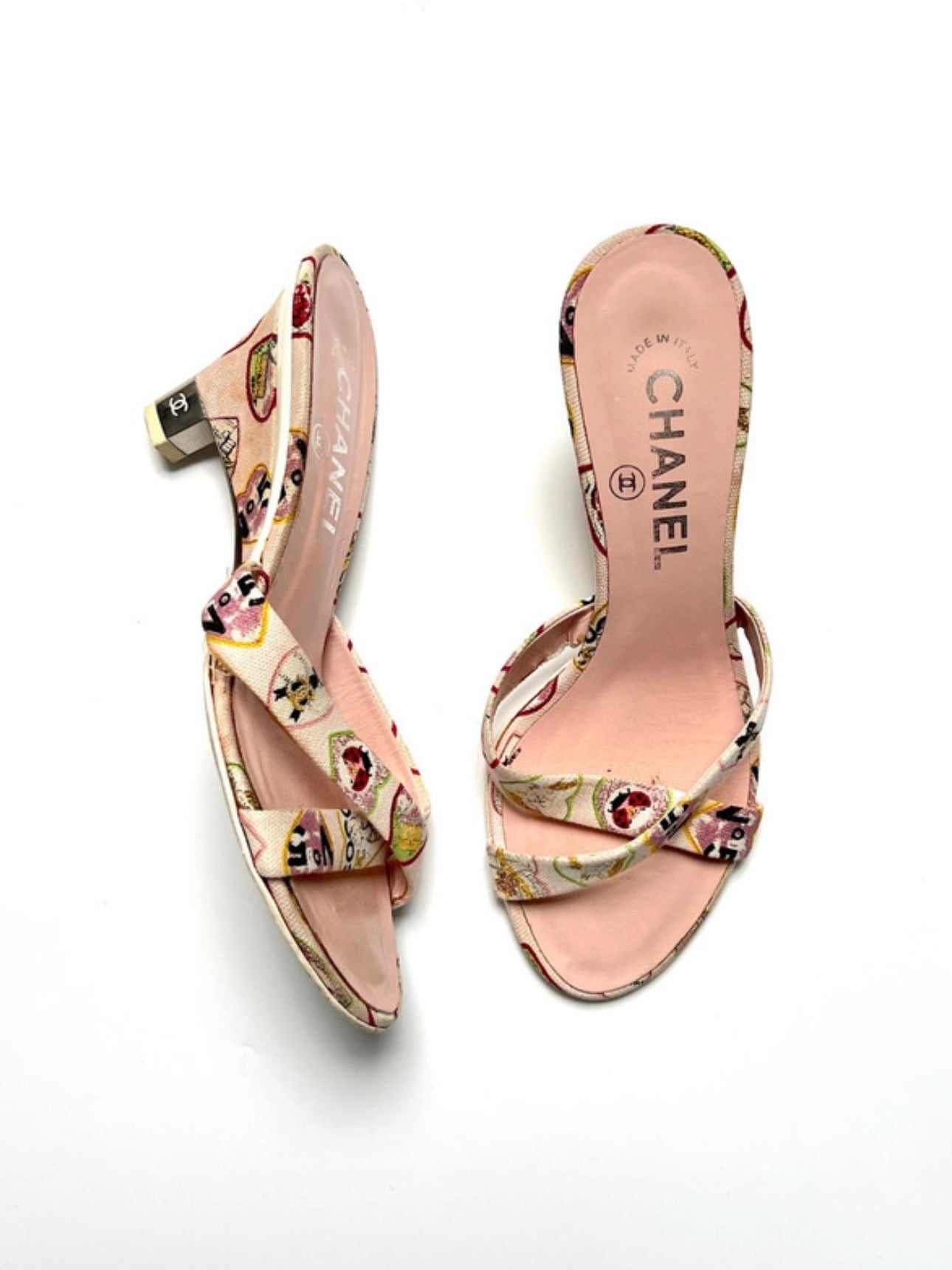 Chanel Heart Mules - 36