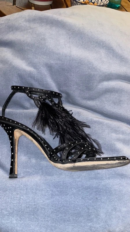 Dior by Galliano Diamanté Feather Heel - 38