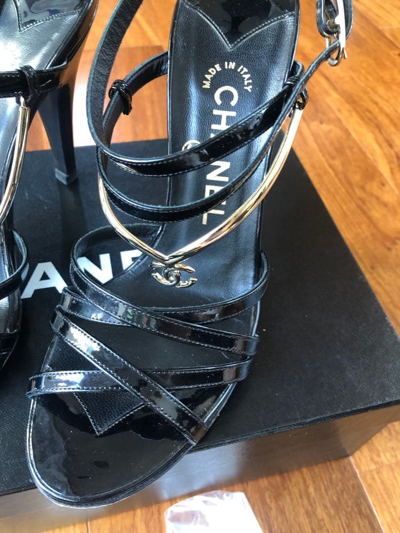 Chanel Logo Charm Heels - 36