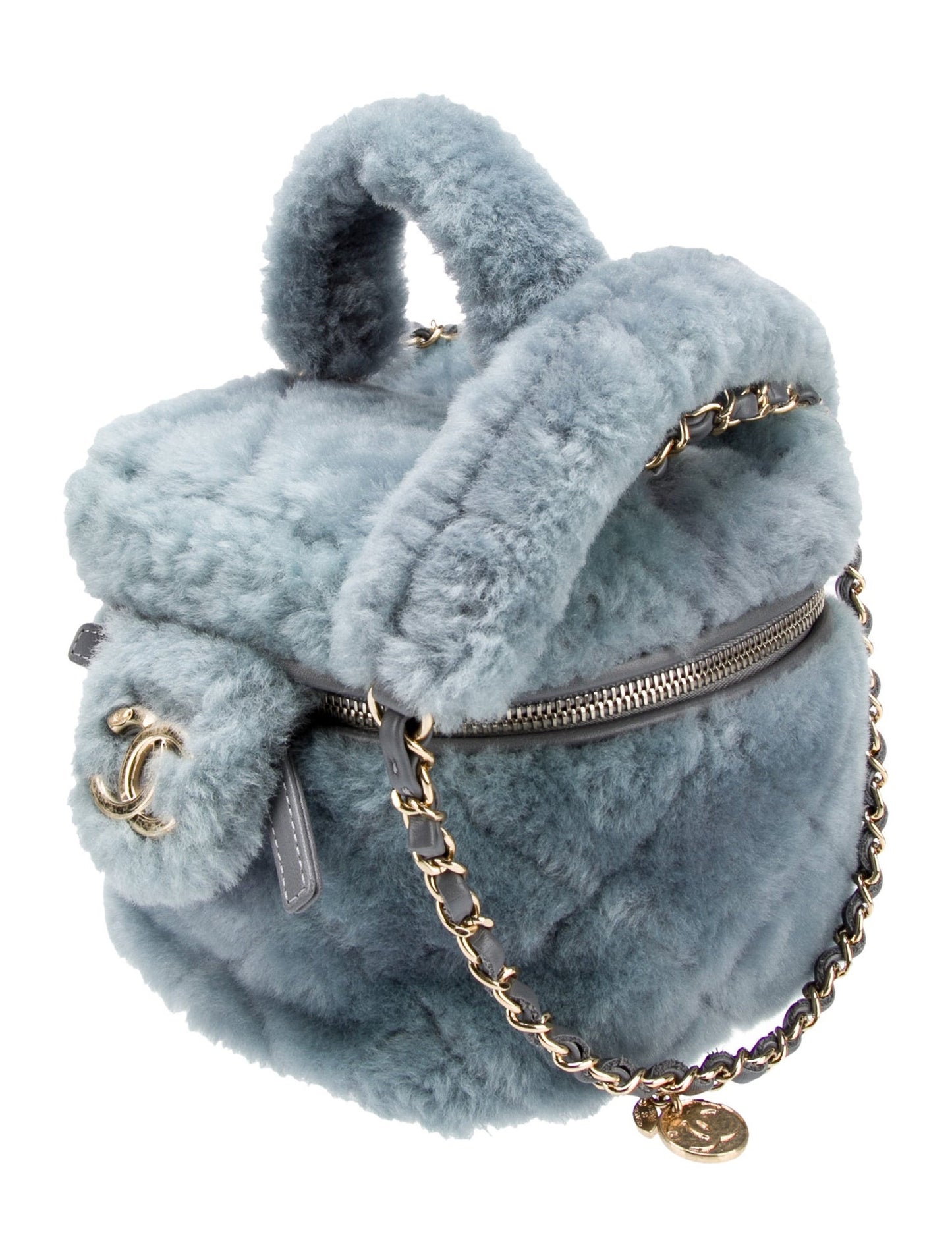 Chanel Shearling Vanity Bag Small