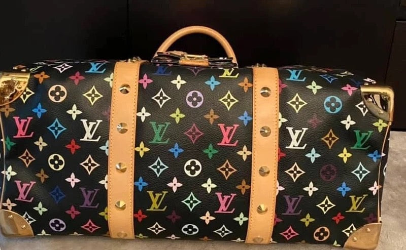 Louis Vuitton x Takashi Murakami Monogram Keepall 45 Travel Bag
