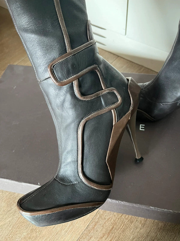 Celine Fall 2008 Moto Boots - 38.5