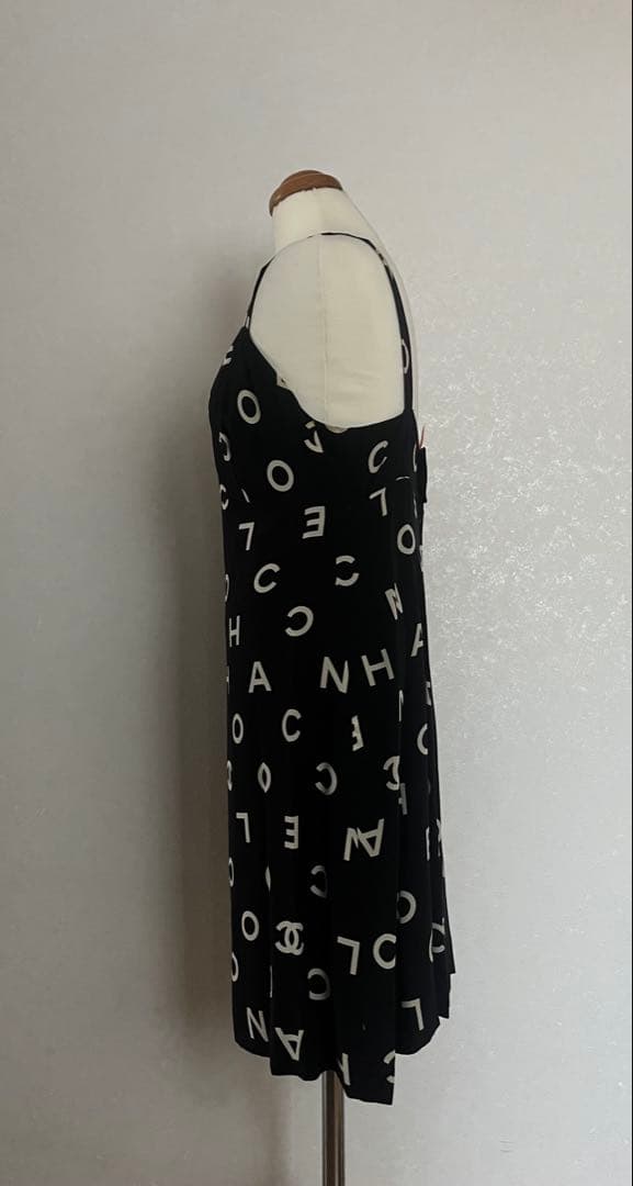 Chanel S/S 1997 CC Logo Mini Dress with Matching Scarf/Headscarf - S/M