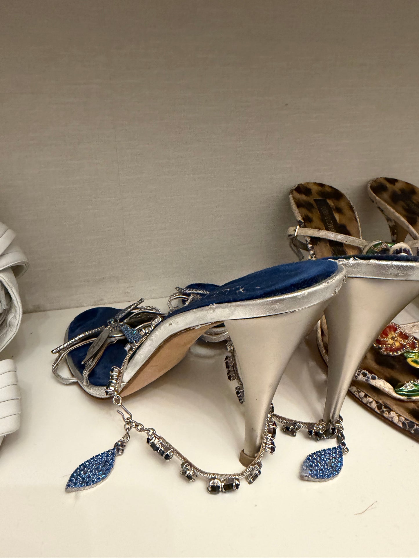 Roberto Cavalli Embellished Heels - 38/39