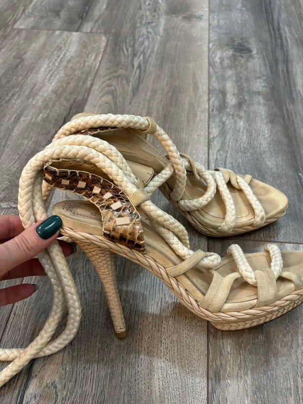 Dior Tahiti Rope Lace Up Heels - 40