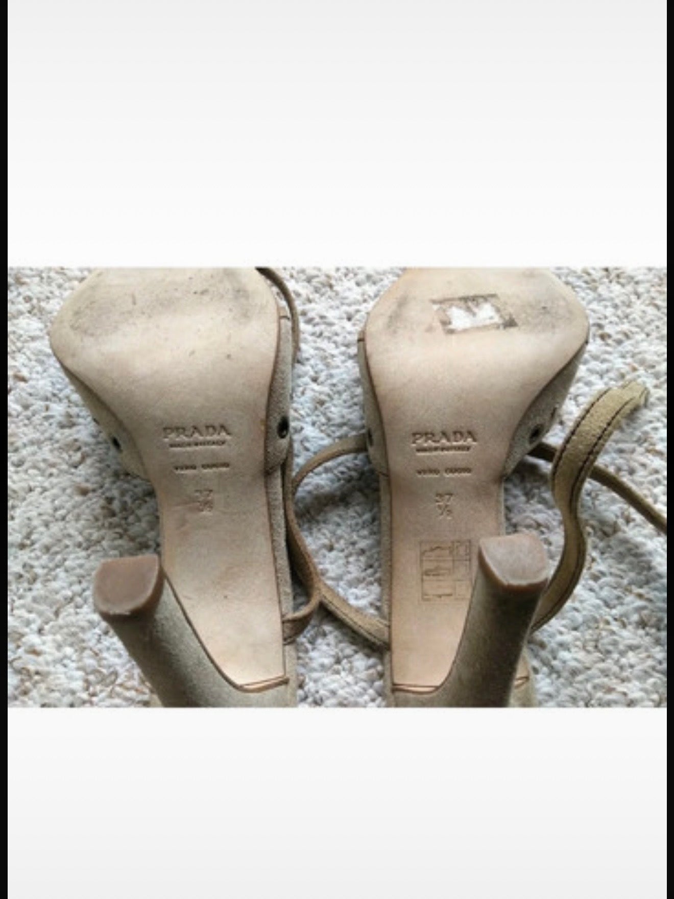 Prada Suede Bow Heels Brand New - 37.5