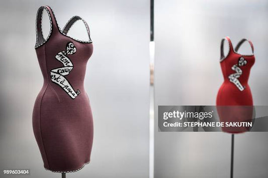 Alaia 1992 ‘Mon Coeur est a Papa’ Mini Dress (re-edition/modern version) - M