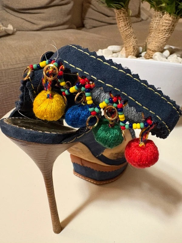 Dsquared2 Pom Pom Heels - 38.5