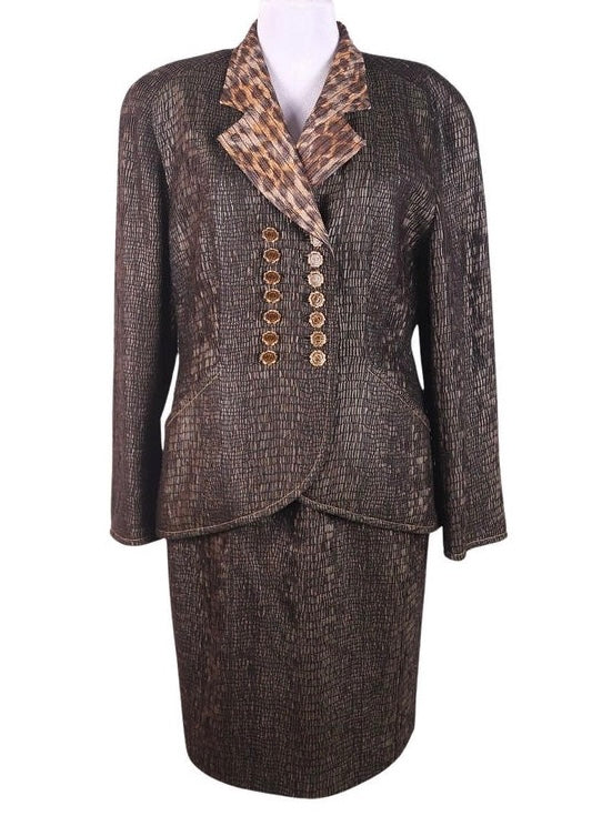 Dior FW 1995 Python Print Suit - S/M