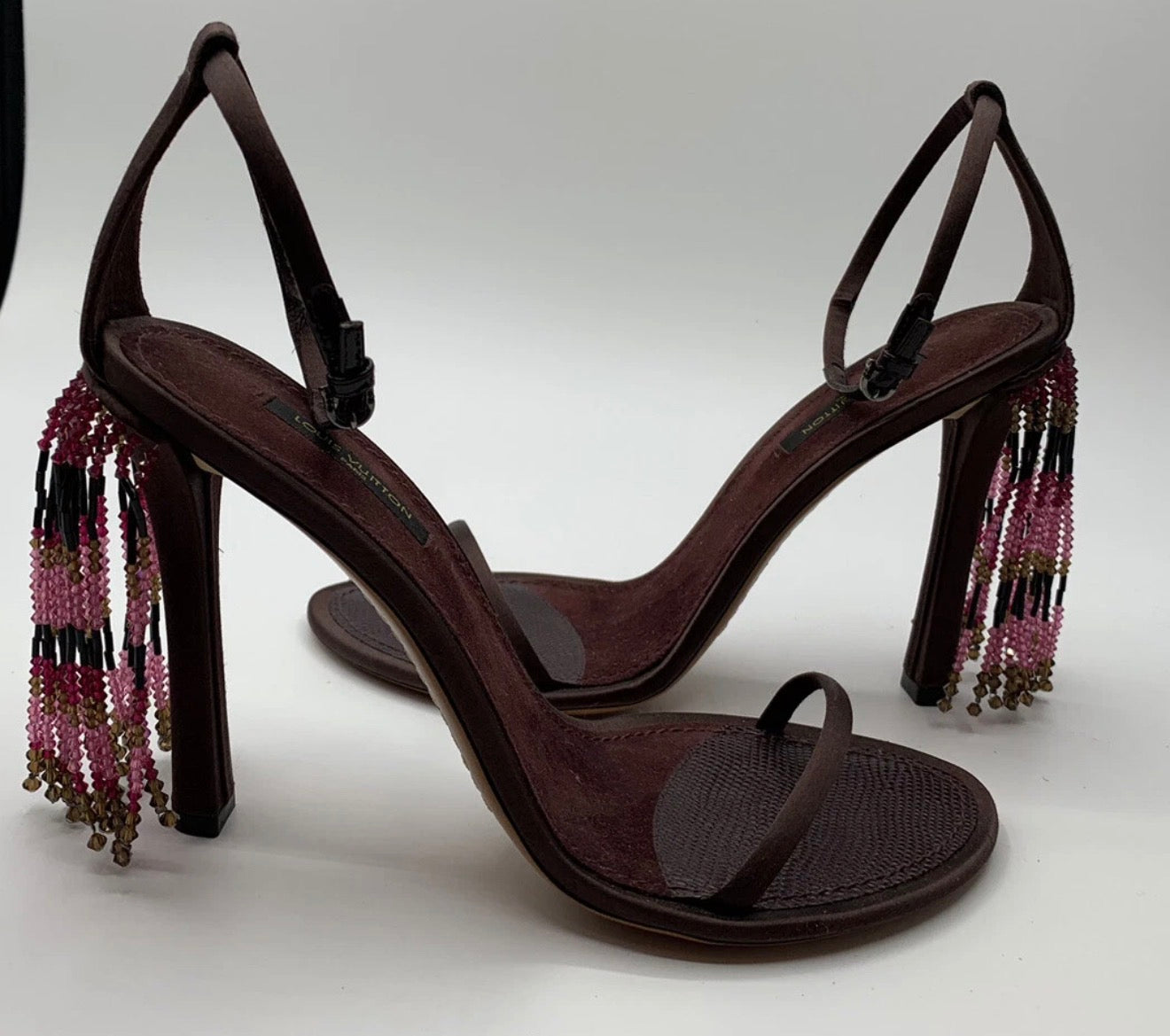 Louis Vuitton 2011 Runway Beaded Chandelier Heels Brand New - 37.5